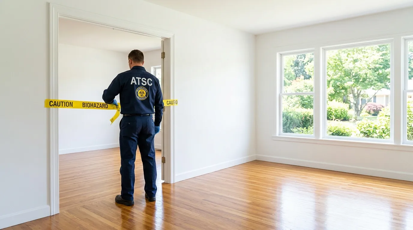 Certified biohazard cleanup crew performing Crime Scene Cleanup in Surprise